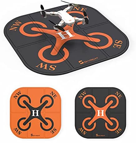 51N2MyjV7PS. AC  - Skyreat Drone Landing Pad Weighted, 50cm(20") Foldable Waterproof Helicopter Landing Pad for DJI Mini 2 / Mini 3 Pro /Mavic 3 / Mini SE / Air 2 / Air 2S / Holy Stone/FPV RC Drones Accessories