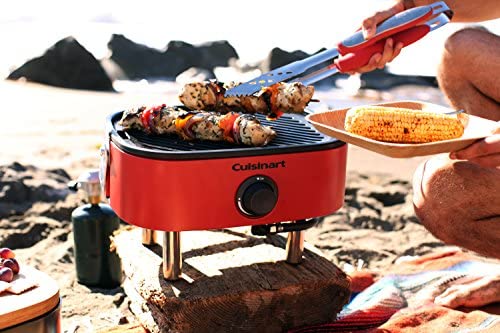 51UDNWax7mL. AC  - Cuisinart CGG-750 Portable, Venture Gas Grill, Red