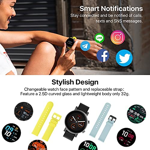 51fep+0MevS. AC  - Ticwatch E3 Smart Watch Wear OS by Google for Men Women Qualcomm Snapdragon Wear 4100 Platform Health Monitor Fitness Tracker GPS NFC Mic Speaker IP68 Waterproof iOS Android Compatible