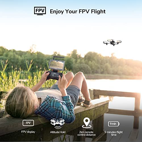 51g3dPpSSAL. AC  - Radiolink F121 FPV Drones Training for Beginners, 121mm Brushed RC Quadcopter, Altitude Hold RTF with 25mW OSD Monitor Racing UAV Education