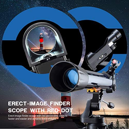 51i7s4UYc+L. AC  - ESSLNB Telescope for Adults 700X70mm with K4/10/20 Eyepieces 525X Telescopes for Kids and Beginners Erect-Image Refractor Telescope with Stainless Steel Tripod Phone Mount and Red Dot Finderscope