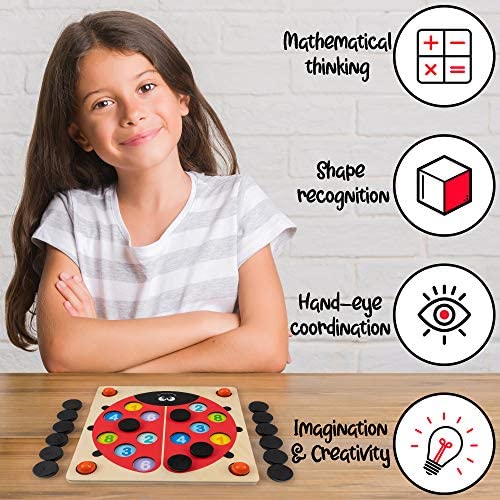 51tuKtxoOmL. AC  - Memory Game for Fun Engaging Learning - 6 Different Games with Hourglass for Toddlers-Ladybug Montessori Toy for Endless Minutes of Joy and New Skills-Gift Box for Birthday Christmas Various Occasions