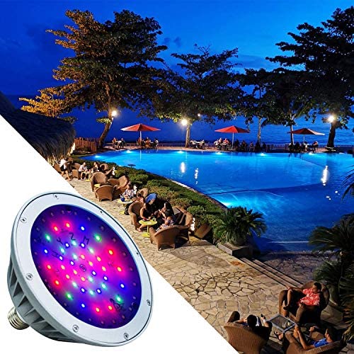 61CH2m4KDUL. AC  - Waterproof 120V LED Pool Light Bulb for Inground Swimming Pool,Color Changing,Fit in for Pentair and Hayward Pool Light Fixtures (120V RGBW)