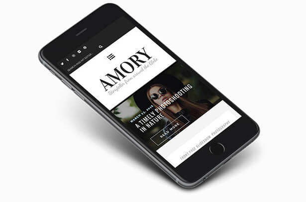 Amory WordPress Blog Theme presentation fully responsive - Amory - A Responsive WordPress Blog Theme