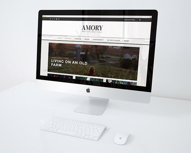 Amory WordPress Blog Theme presentation various blogs 1 - Amory - A Responsive WordPress Blog Theme