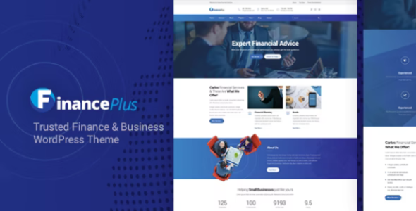 Finance.  large preview - FinancePlus - Consulting Business WordPress Theme
