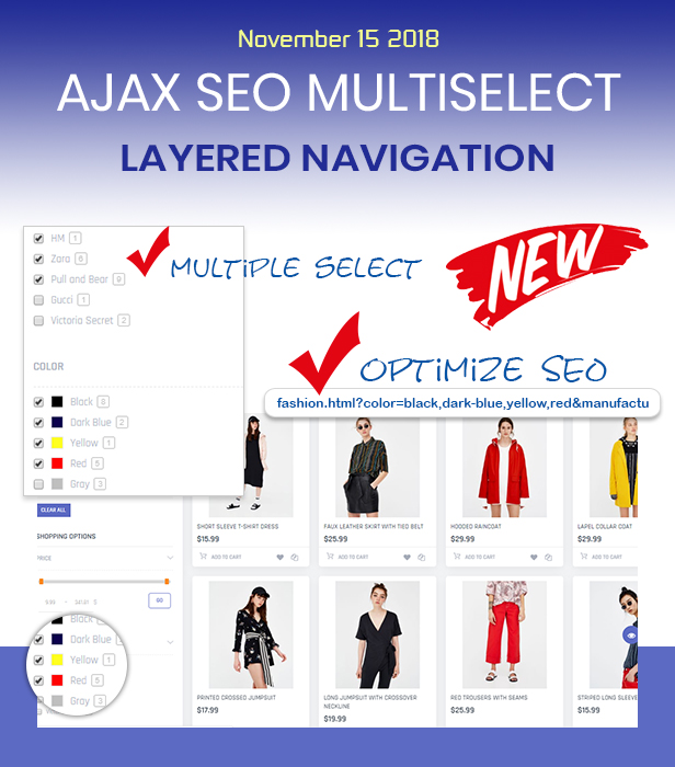 ajax seo multiple layered navigation new - Infinit - Multipurpose Responsive Magento 2 and 1 Theme