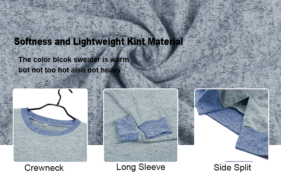 bb057ca0 8c6f 4391 b0be 31023fdde693.  CR0,0,970,600 PT0 SX970 V1    - WEESO Women's Long Sleeve Sweatshirts Color Block Crewneck Sweaters Tunic Tops