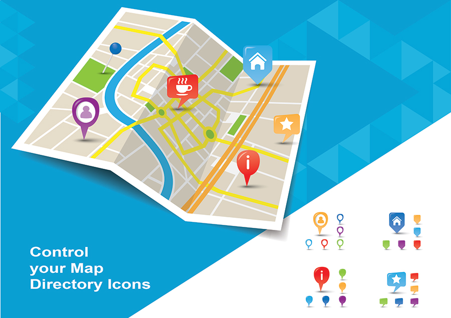 control map icons business categories - Wyzi - Social Directory WordPress Theme