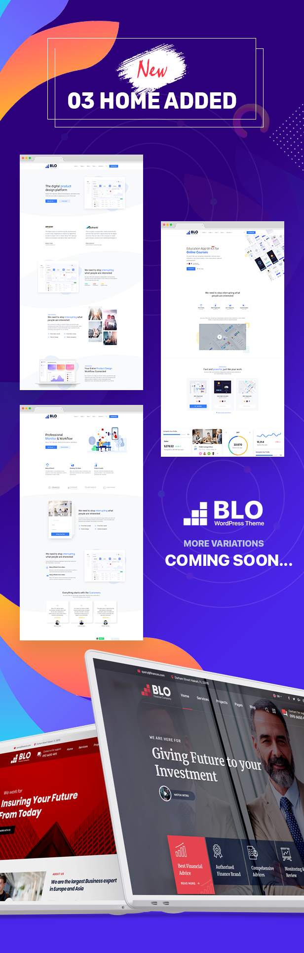 new home added - BLO - Corporate Business WordPress Theme
