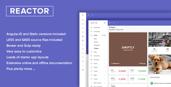 preview.  large preview - Slant - Multi Purpose AngularJS Admin Web App with Bootstrap