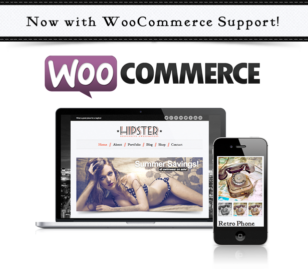 retro woocommerce - Hipster - Retro Responsive WordPress Theme