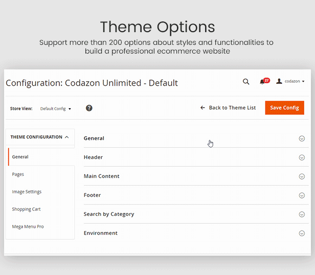 theme options - Infinit - Multipurpose Responsive Magento 2 and 1 Theme