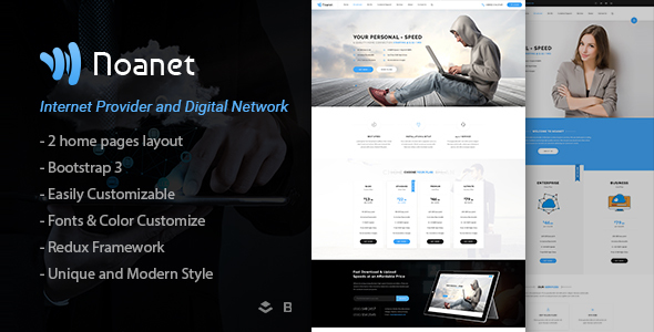 00 Preview.  large preview - Noanet - Internet Provider And Digital Network WordPress Theme