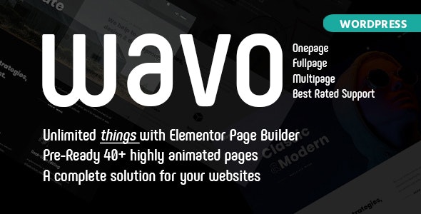 00 main preview.  large preview - Onepage Multipurpose Elementor WordPress Theme | Exline