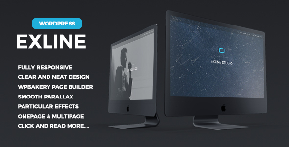 00 preview exline onepage theme.  large preview - Onepage Multipurpose Elementor WordPress Theme | Exline