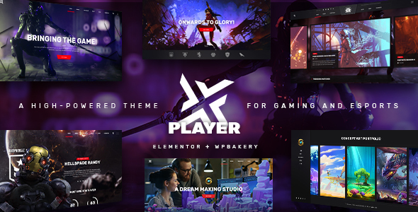00 preview.  large preview - PlayerX - A High-powered Theme for Gaming and eSports