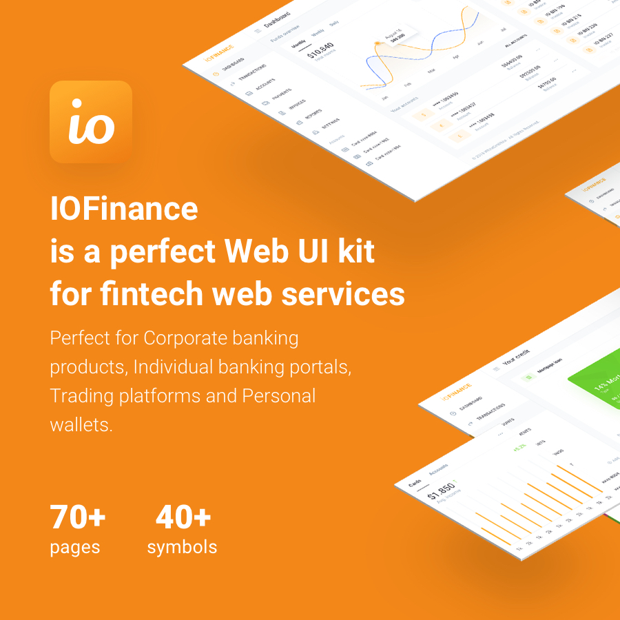 01 iofinance tf - IOFinance - UI Kit for Finance, Banking and Wallet Websites