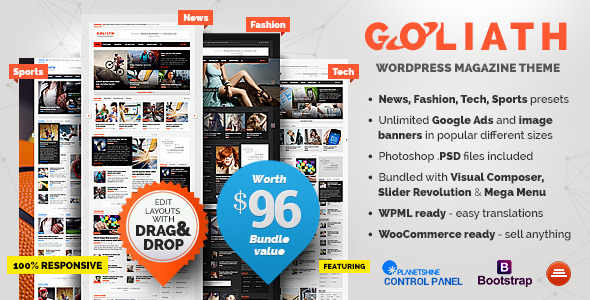 1.  large preview - Goliath - Ads Optimized News & Reviews Magazine
