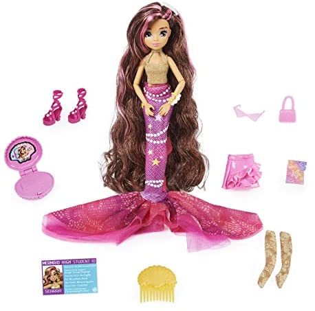 MERMAID HIGH, Searra Deluxe Mermaid Doll & Accessories with Removable Tail, Doll Clothes and Fashion Accessories, Kids Toys for Girls Ages 4 and up