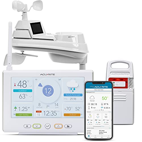1656431821 41izdgCXHhS - AcuRite Wireless Home Station (01536) with 5-1 Sensor and Android iPhone Weather Monitoring