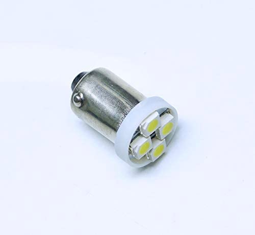 3193oj67GmL. AC  - PA LED 10PCS #1893#44#47#756#1847 BA9S 4SMD LED Bayonet Pinball Machine Light Bulb White-6.3V