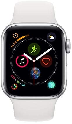 31KcoeaCU6L. AC  - Apple Watch Series 4 (GPS, 40MM) - Silver Aluminum Case with White Sport Band (Renewed)