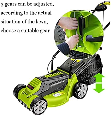 413eB2AZPfS. AC  - LHMYGHFDP 1600W Hand Push Lawn Mower Electric Rotary Lawn Mower 30 Litre Grass Box Foldable Handles Multi-Function Lawn Mower Mowing The Lawn