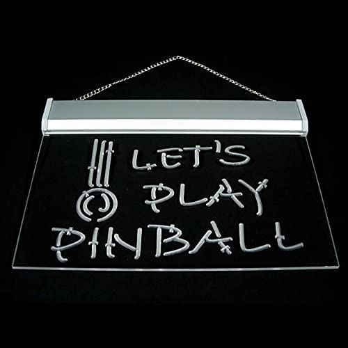 41AieiyXZJL. AC  - 230042 Let's Play Pinball Trippy Amusement Machine Display LED Light Neon Sign