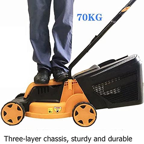 41IoHlGjoLS. AC  - LHMYGHFDP 220V Electric Rotary Lawn Mower 32 cm Cutting Width Plug-in Hand Push Lawn Mower Household Gardening Pruning Tools
