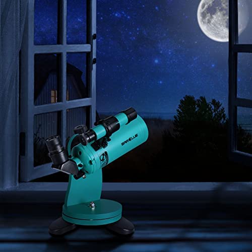 41RHW+QyRML. AC  - Sarblue Maksutov-Cassegrain Telescope 60 with Dobsonian Mount, 60mm Aperture 750mm Focal Length, with Finderscope and Phone Adapter, Tabletop Telescopes for Kids Adults Beginners Astronomy