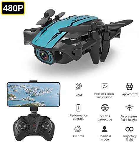 41VeyGAm7oS. AC  - GoolRC Mini Drone with 480P Camera for Kids, CS02 WiFi FPV Drone, Foldable RC Quadcopter with 360° Flip, Track Flight, Altitude Hold, Headless Mode, One Key Take Off/Land