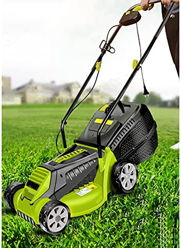 51+uk8GCcNS. AC  - LHMYGHFDP 1600W Hand Push Lawn Mower Electric Rotary Lawn Mower 30 Litre Grass Box Foldable Handles Multi-Function Lawn Mower Mowing The Lawn