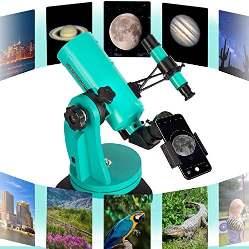 51MTK0brf0L. AC  - Sarblue Maksutov-Cassegrain Telescope 60 with Dobsonian Mount, 60mm Aperture 750mm Focal Length, with Finderscope and Phone Adapter, Tabletop Telescopes for Kids Adults Beginners Astronomy