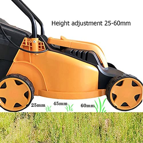 51ZQ+uduqiS. AC  - LHMYGHFDP 220V Electric Rotary Lawn Mower 32 cm Cutting Width Plug-in Hand Push Lawn Mower Household Gardening Pruning Tools