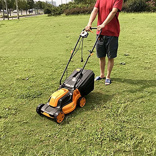 61PqAVwrNdS. AC  - LHMYGHFDP 220V Electric Rotary Lawn Mower 32 cm Cutting Width Plug-in Hand Push Lawn Mower Household Gardening Pruning Tools
