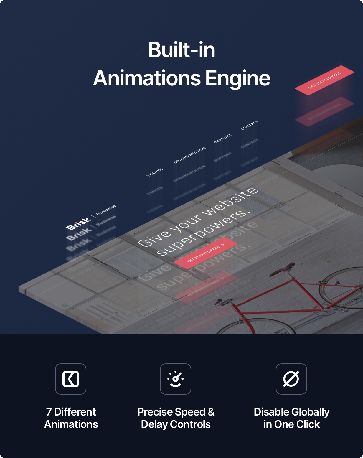 animations engine - Brisk - Multi-Purpose Elementor WordPress Theme