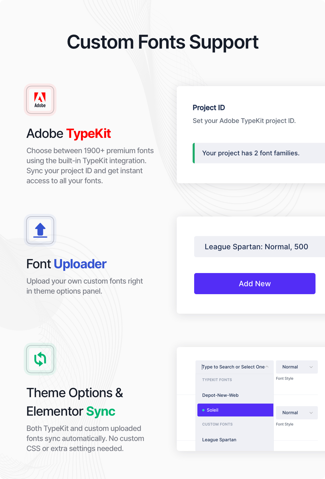 custom fonts - Brisk - Multi-Purpose Elementor WordPress Theme