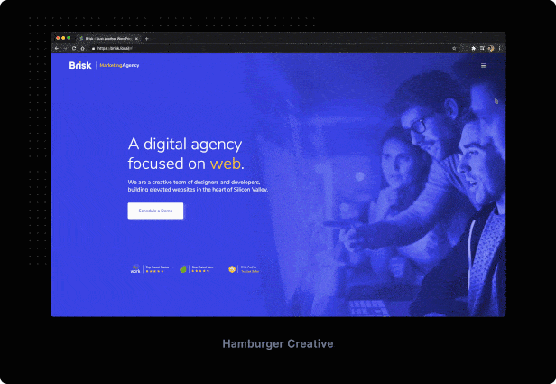 hamburger creative - Brisk - Multi-Purpose Elementor WordPress Theme