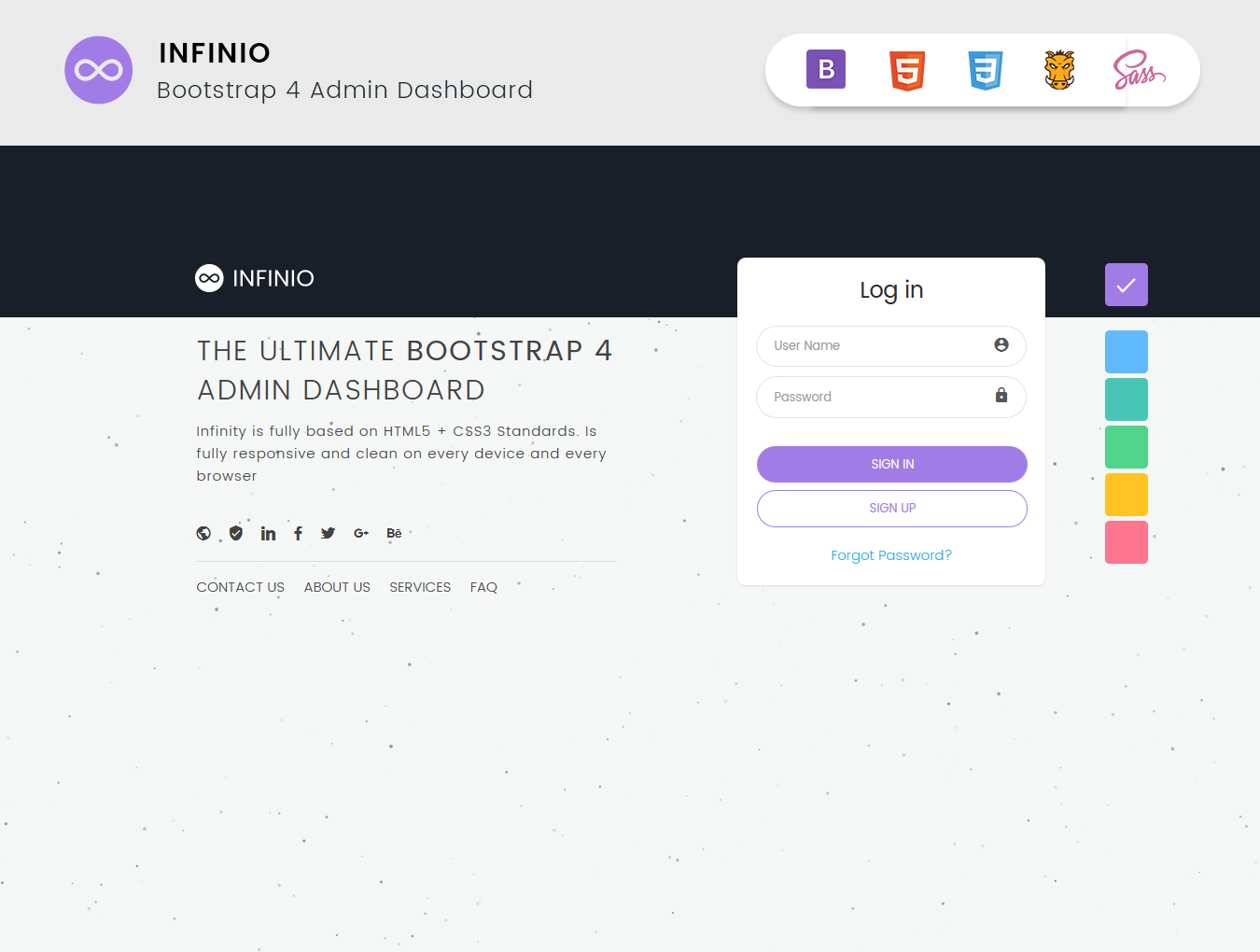 img 7 - InfiniO - Bootstrap 4 & 5 Admin Dashboard template + UI Kit