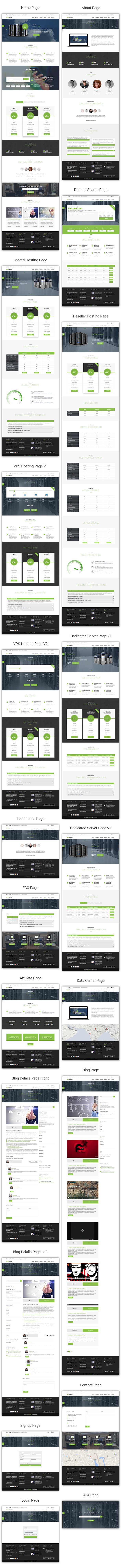 ordomain pages - OrDomain | Responsive HTML5 WHMCS Hosting Template