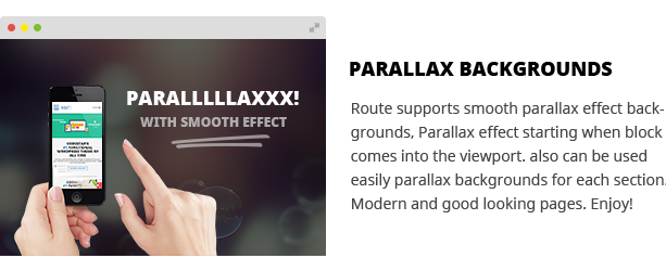 parallax - Route - Responsive Multi-Purpose WordPress Theme