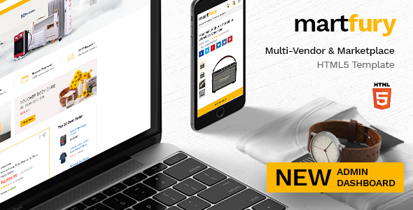 preview martfury.  large preview - Martfury - Multipurpose Marketplace HTML5 Template + Admin Template