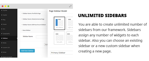 sidebars - Route - Responsive Multi-Purpose WordPress Theme