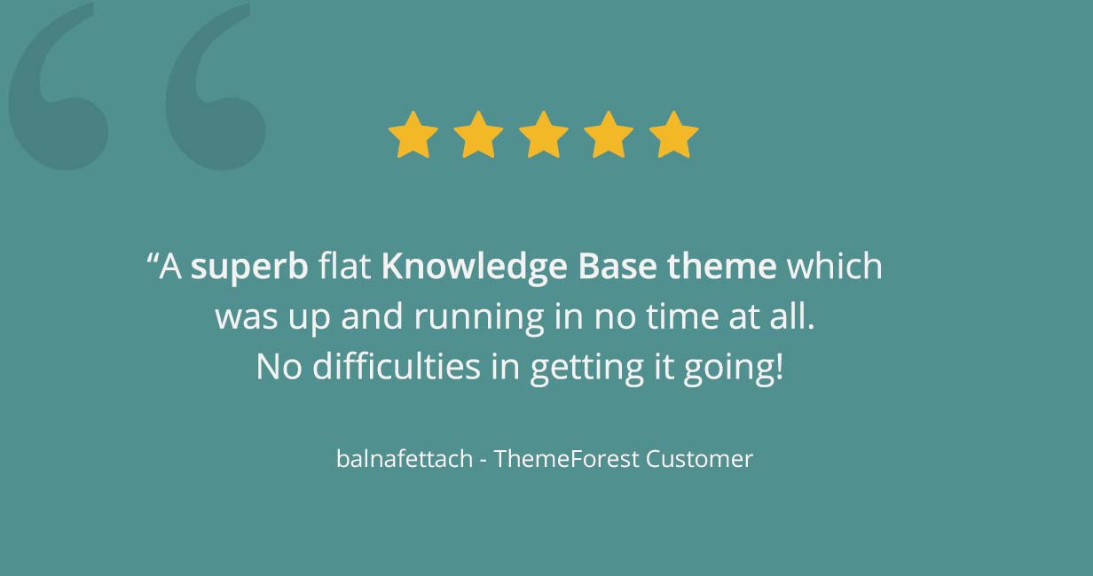 themeforest rating 3 - Flatbase - A responsive Knowledge Base/Wiki Theme