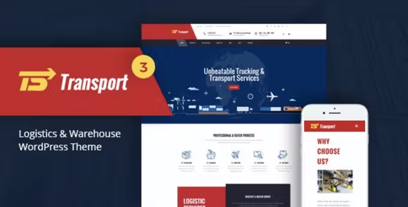 01 preview transport.  large preview - Transport - Logistic & Warehouse WordPress Theme
