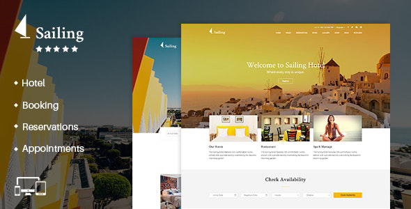 01 sailing.  large preview - LuxStay | Hotel & BnB WordPress Theme