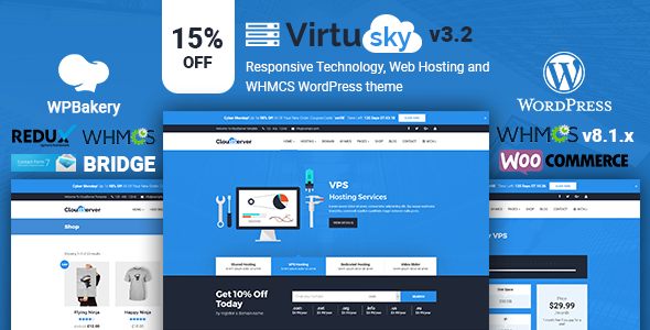 01 virtusky.  large preview - VirtuSky | Responsive Web Hosting and WHMCS WordPress Theme