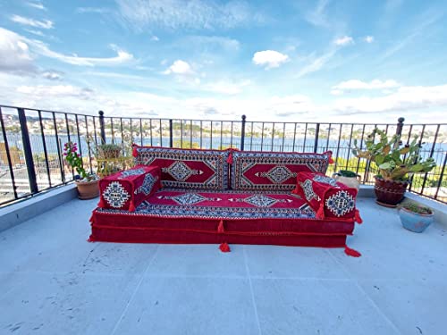 1657254268 416omyNfulL - 8 Thickness Arabic Sofa Floor Seating Set, Pallet Sofa, Turkish Floor Cushions, Sectional Sofa, Arabic Majilis, Ottoman Couch, Arabic Jalsa (Green)