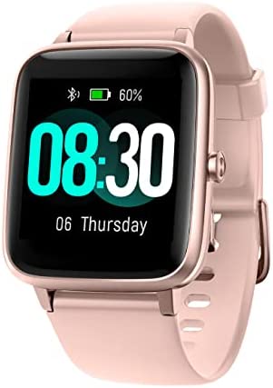 1658683686 41sD0qlVNPL. AC  - GRV Smart Watch for iOS and Android Phones, Watches for Men Women IP68 Waterproof Smartwatch Fitness Tracker Watch with Heart Rate/Sleep Monitor Steps Calories Counter (Pink)